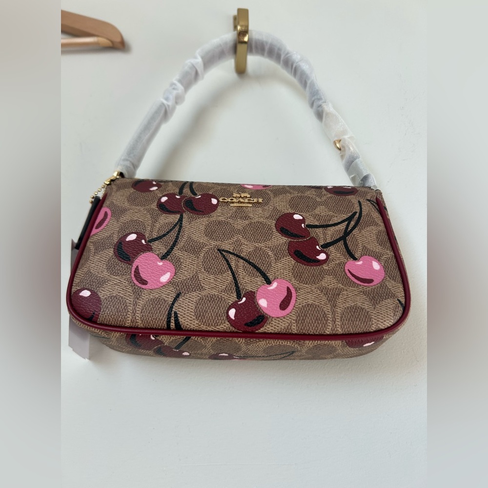 Coach Cherry Brown monogram Nolita 19 Shoulder Bag - Picture 2 of 7